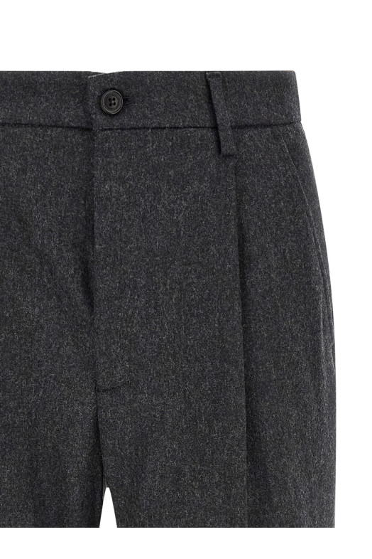 'Gin' pants with pleats Gray