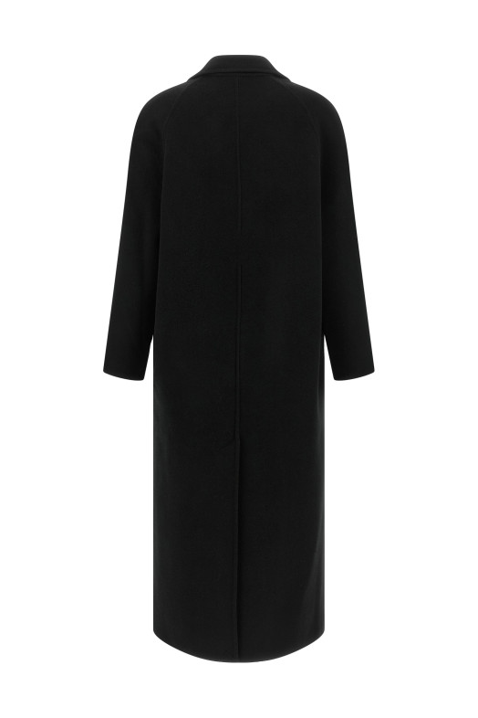 'Irvin' Double-Breasted Coat Black