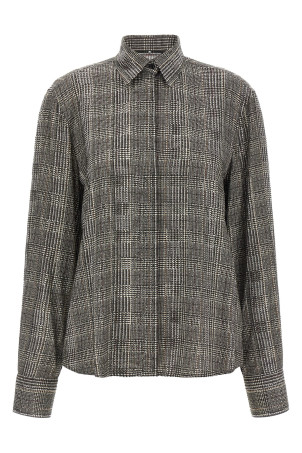 All-over rhinestone shirt Gray