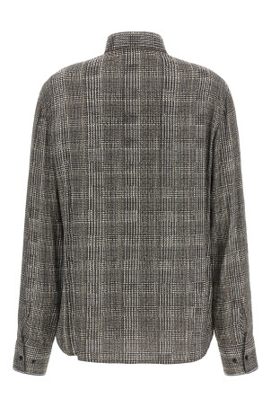 All-over rhinestone shirt Gray
