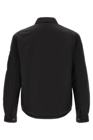 'Chrome-R Padded Button' overshirt Black