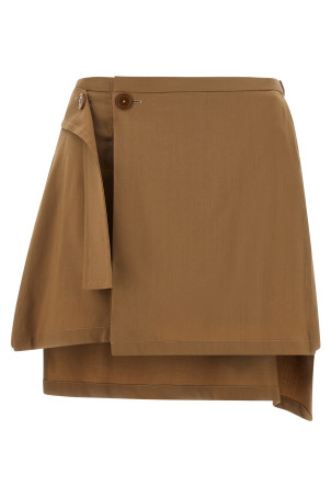 'Meghan Kilt' skirt Brown