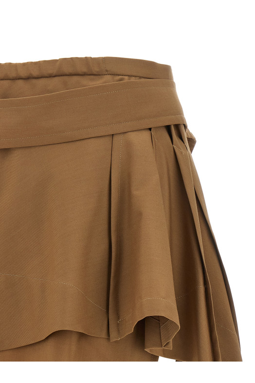 'Meghan Kilt' skirt Brown