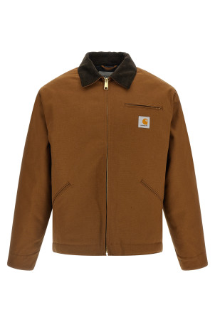 'OG Detroit Dearborn' canvas jacket Brown