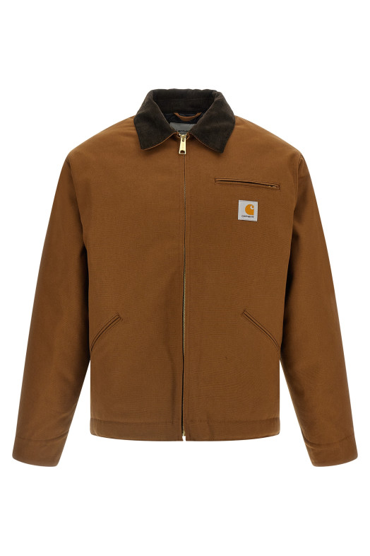 'OG Detroit Dearborn' canvas jacket Brown