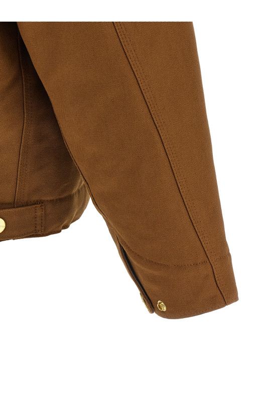 'OG Detroit Dearborn' canvas jacket Brown