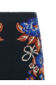 'Bow Garden Knit' intarsia skirt Multicolor