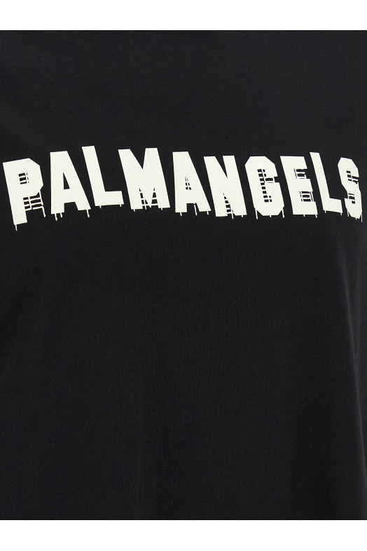 Logo print T-shirt Black