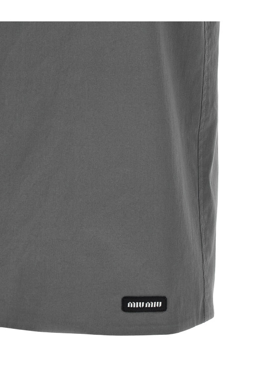 Sheath skirt Gray
