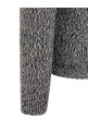 Shawl neck cardigan Black-grey