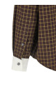 Scarf collar shirt Brown