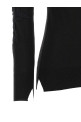 High neck with lace inserts Black