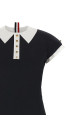 Платье-поло с интарсией и акцентом RWB, синее THOM BROWNE FDSF51CF1199415