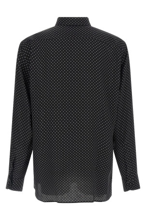 Micro-print shirt Black