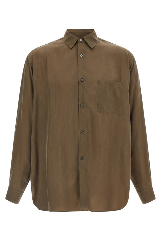 Shirt with pocket Brown