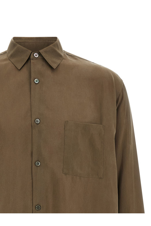 Shirt with pocket Brown
