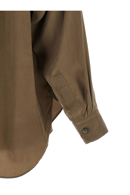 Shirt with pocket Brown