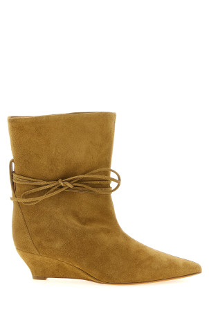 'Gemma' suede ankle boots Beige