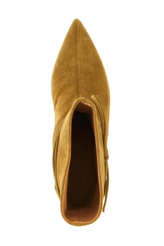 'Gemma' suede ankle boots Beige