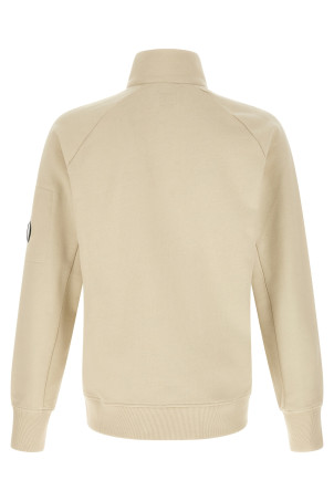'Diagonal Raised' sweatshirt with lens detail Beige
