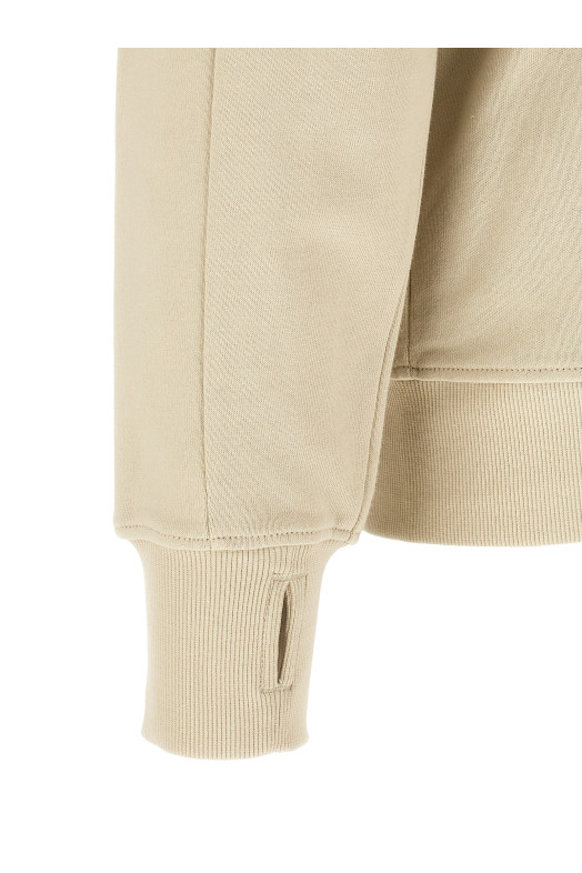 'Diagonal Raised' sweatshirt with lens detail Beige