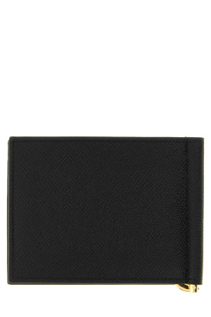 Gancini wallet with clip Black