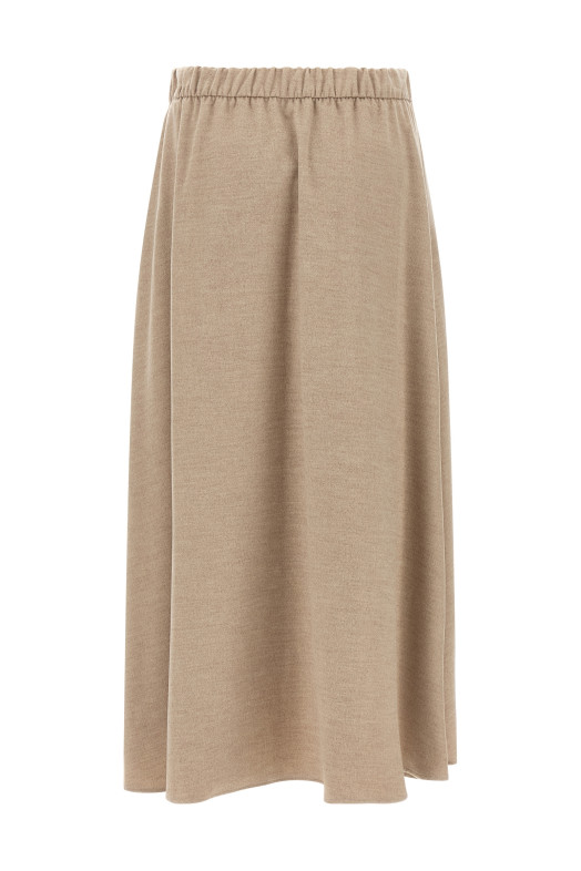 Skirt with drawstring Beige