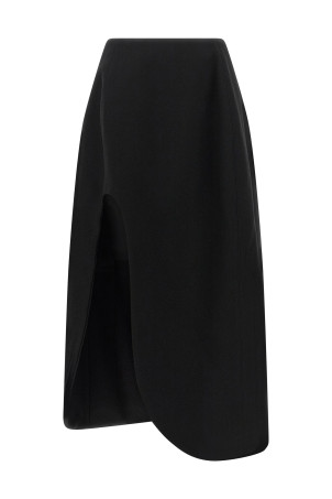'Skirt 158' slit skirt  Black