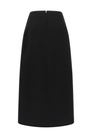 'Skirt 158' slit skirt  Black