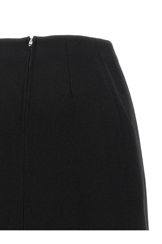 'Skirt 158' slit skirt  Black