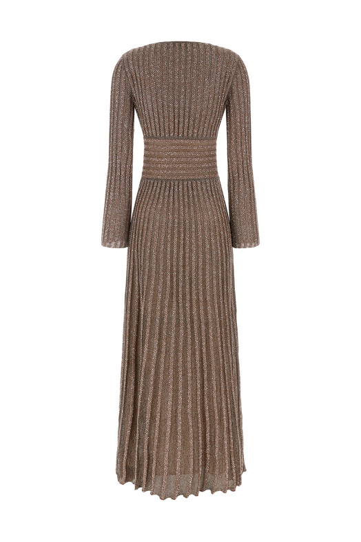 Вязаное платье с металлическим блеском, разноцветное MISSONI DS26WG0NBK01JBS30GG