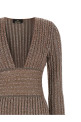 Вязаное платье с металлическим блеском, разноцветное MISSONI DS26WG0NBK01JBS30GG
