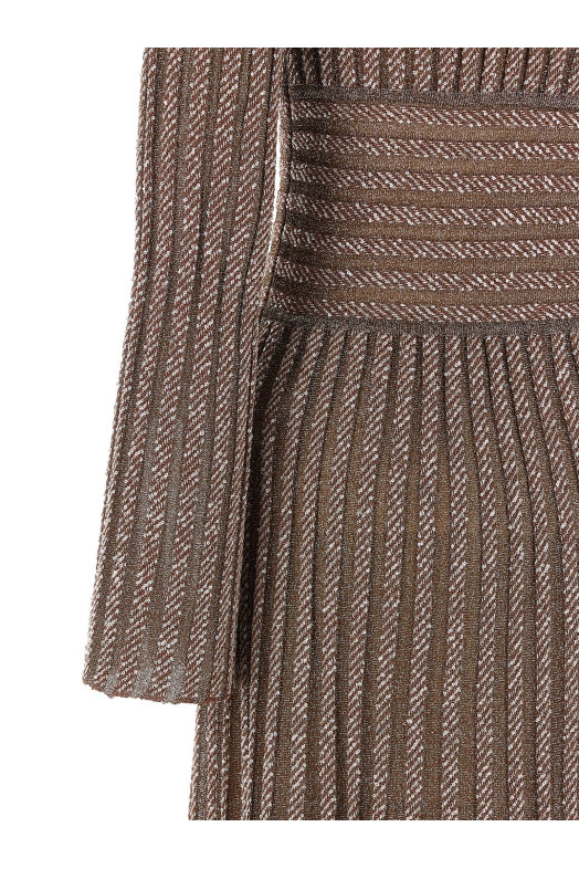 Вязаное платье с металлическим блеском, разноцветное MISSONI DS26WG0NBK01JBS30GG