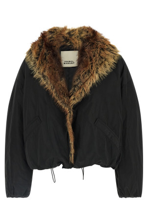 'Charone' short parka  Black