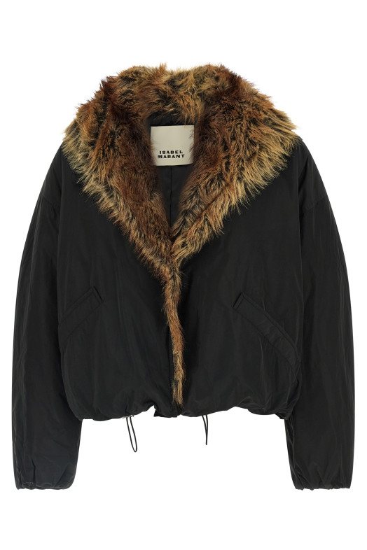 'Charone' short parka  Black