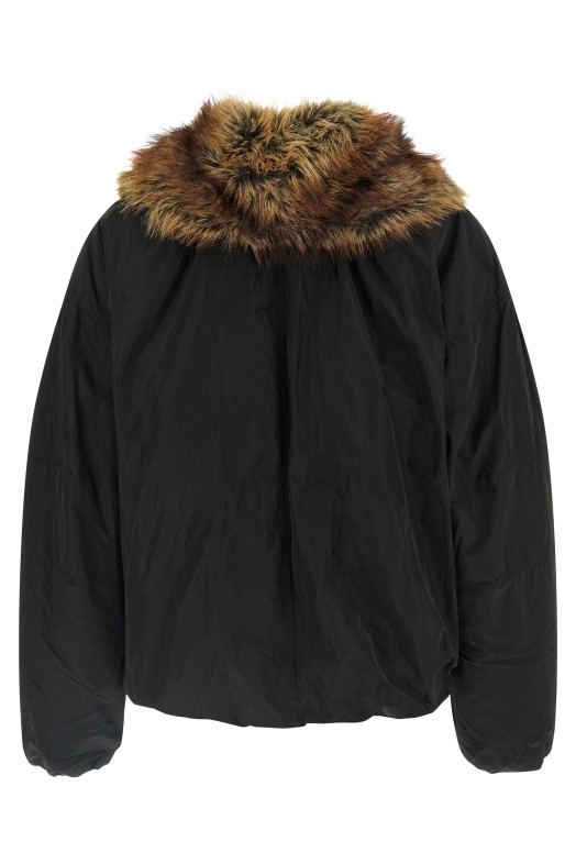 'Charone' short parka  Black
