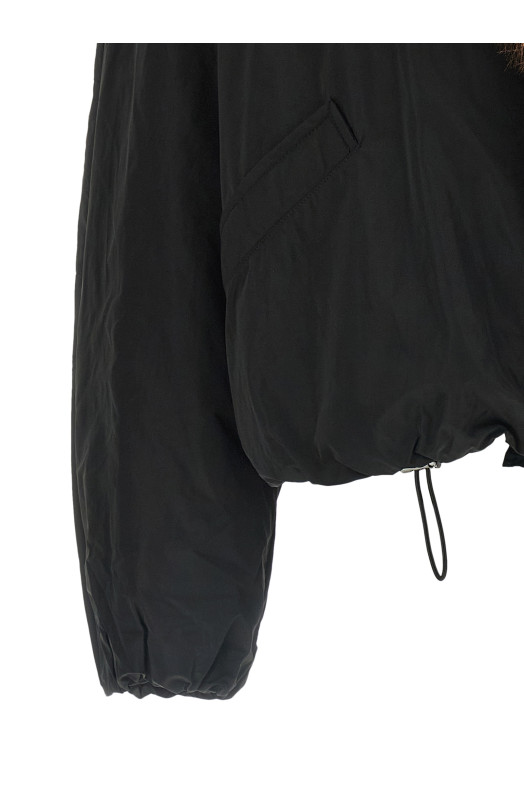 'Charone' short parka  Black