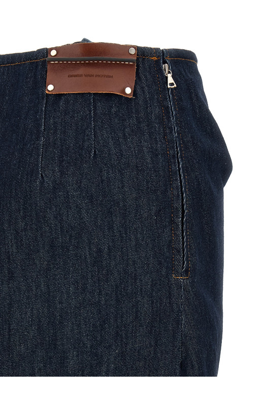 Draped skirt Blue