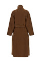 Double-breasted belted coat Brown