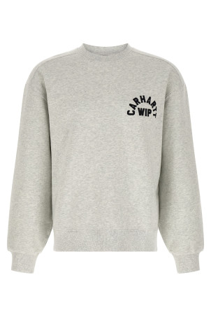 'Arch Script' embroidery sweatshirt Gray