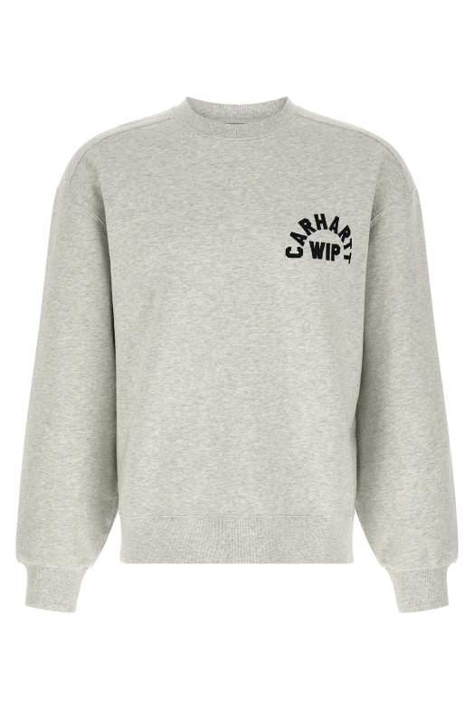 'Arch Script' embroidery sweatshirt Gray