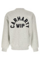 'Arch Script' embroidery sweatshirt Gray