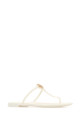 White leather Mini Miller thong slippers Multicolor TORY BURCH (166808)