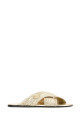 Gold leather slippers PRADA (1XX805F005034)