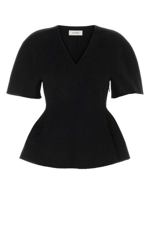Black wool blend top LISA YANG (2026622)