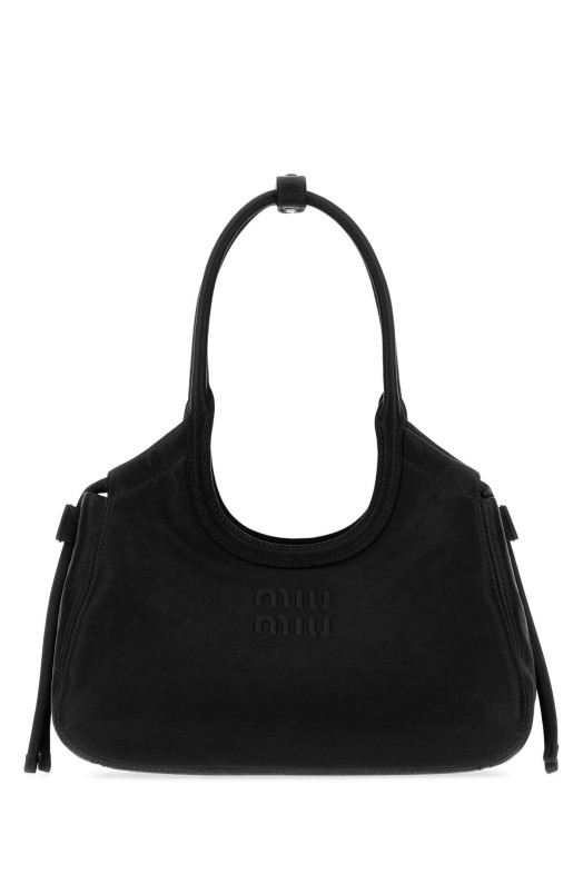 Black nappa leather Ivy handbag Black MIU MIU (5BA3372BBL)
