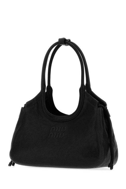 Black nappa leather Ivy handbag Black MIU MIU (5BA3372BBL)