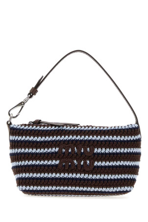 Embroidered crochet shoulder bag MIU MIU (5NE8412IH7)