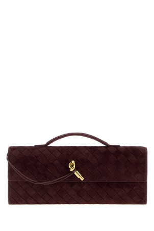 Burgundy suede Andiamo handbag BOTTEGA VENETA (741511V60F1)
