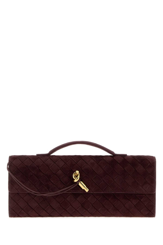 Burgundy suede Andiamo handbag BOTTEGA VENETA (741511V60F1)